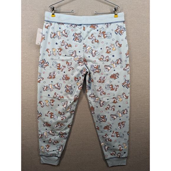 Disney Sleep Pants Size Large Chipmunks Jogger Sleepwear NWT -0324C159 - Picture 9 of 10